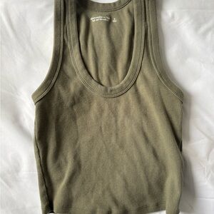 Abercrombie & Fitch Olive Tank Top